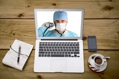 Online telemedicine consultation with a licensed U.S. doctor via laptop